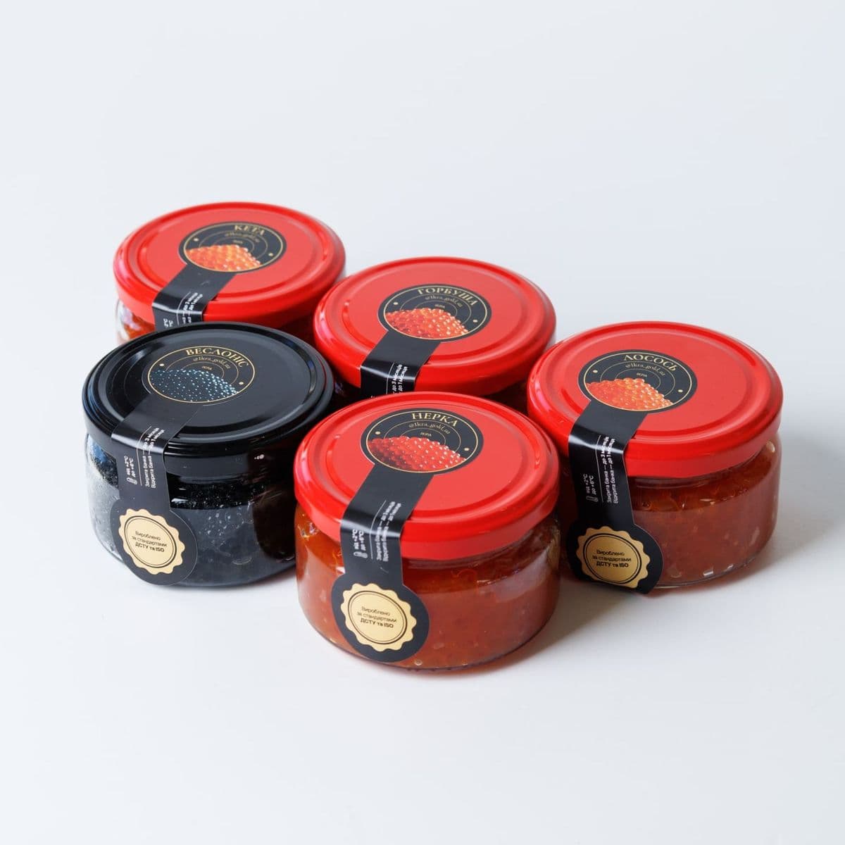 Кета-Горбуша-Лосось-Веслоніс-Нерка по 250 г